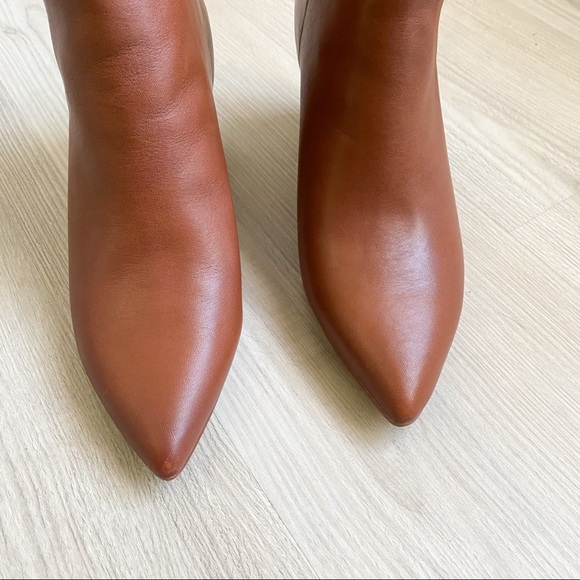 Steve Madden brown leather block heel ankle boots - Picture 8 of 14